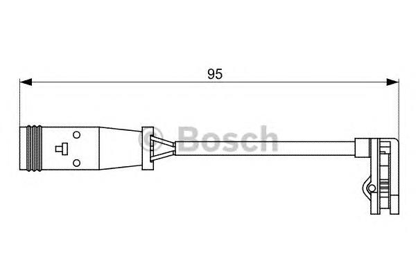 1987473036 Bosch sensor traseiro de desgaste das sapatas do freio