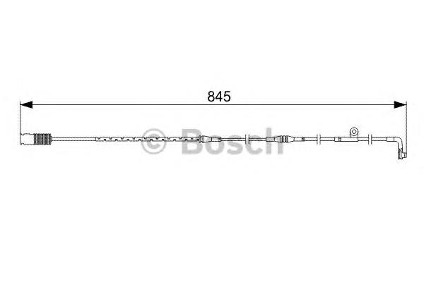 1987473044 Bosch sensor traseiro de desgaste das sapatas do freio