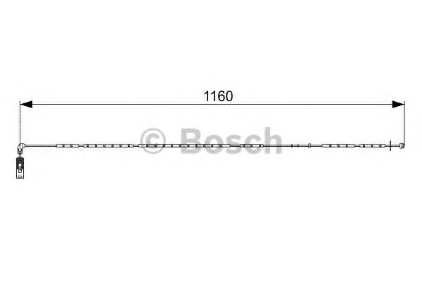 Sensor traseiro de desgaste das sapatas do freio 1987473048 Bosch