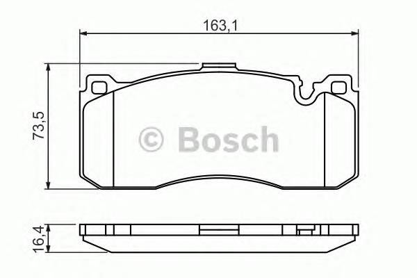 0986494428 Bosch sapatas do freio dianteiras de disco