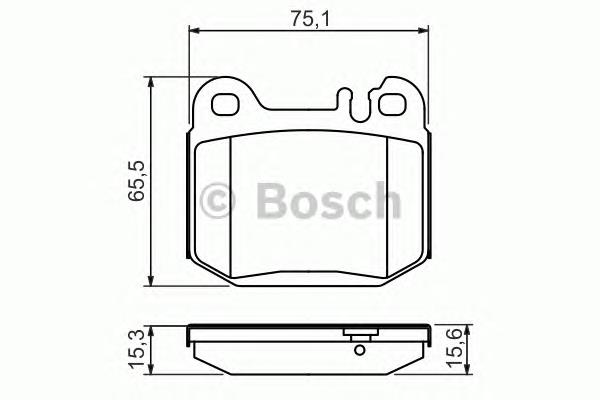 0 986 494 410 Bosch sapatas do freio traseiras de disco