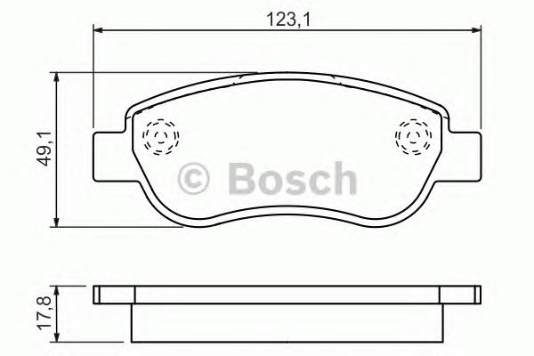 0986494454 Bosch sapatas do freio dianteiras de disco