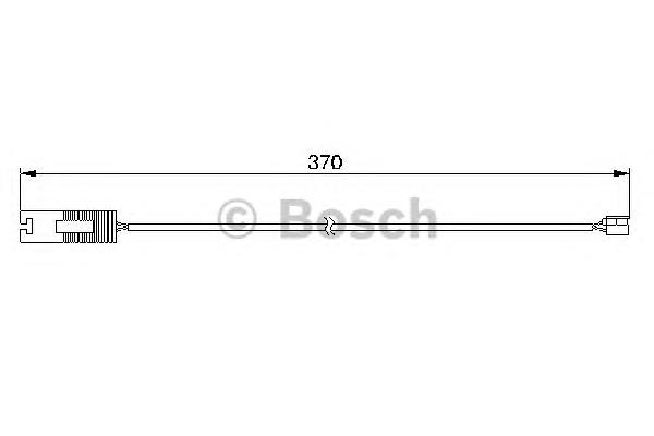 Sensor dianteiro de desgaste das sapatas do freio 1987474952 Bosch