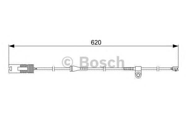 1987474955 Bosch sensor traseiro de desgaste das sapatas do freio