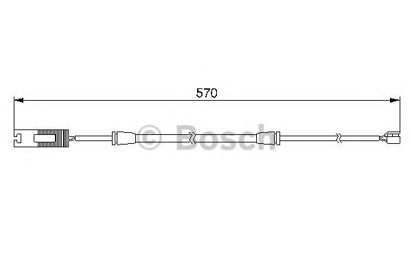 1987474954 Bosch sensor dianteiro de desgaste das sapatas do freio