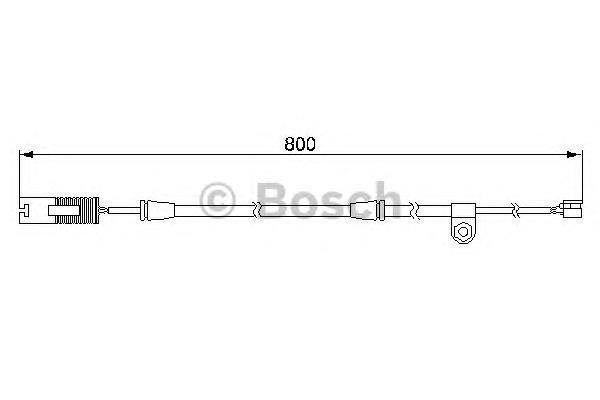 1987474945 Bosch sensor dianteiro de desgaste das sapatas do freio