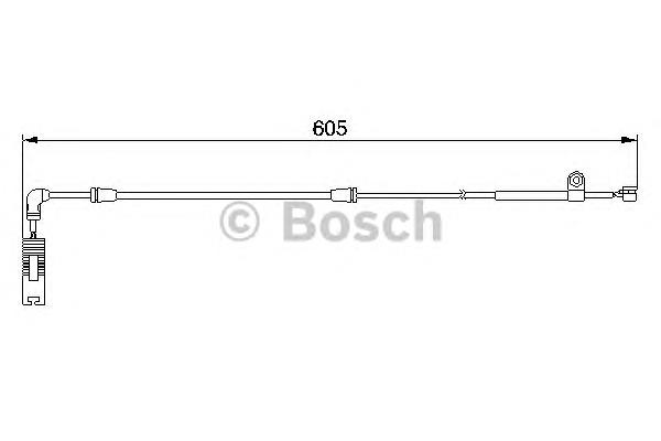 1987474943 Bosch sensor dianteiro de desgaste das sapatas do freio