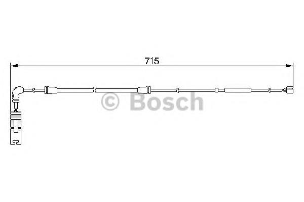 1987474946 Bosch sensor traseiro de desgaste das sapatas do freio