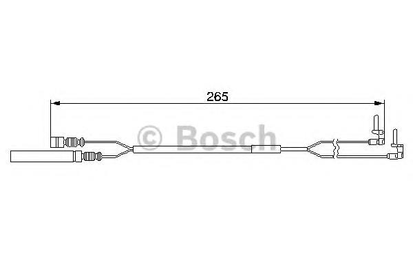 1987474967 Bosch sensor dianteiro de desgaste das sapatas do freio