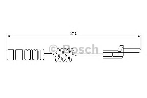 1987474969 Bosch sensor dianteiro de desgaste das sapatas do freio