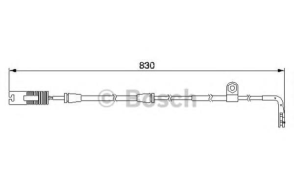 1987474958 Bosch sensor dianteiro de desgaste das sapatas do freio