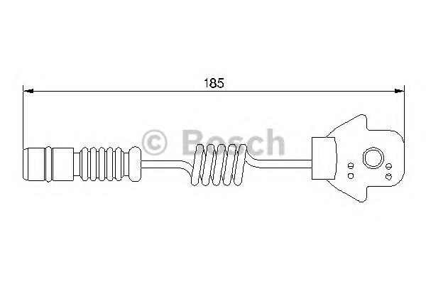 1987474963 Bosch sensor dianteiro de desgaste das sapatas do freio