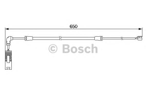 1987474960 Bosch sensor dianteiro de desgaste das sapatas do freio