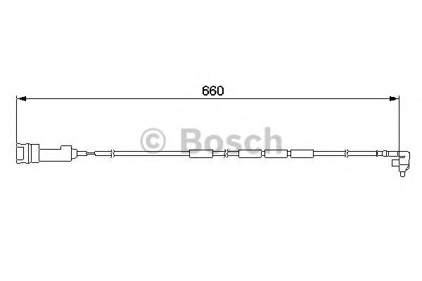 1987474908 Bosch sensor dianteiro de desgaste das sapatas do freio