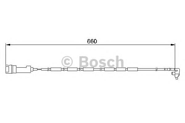 1987474907 Bosch sensor dianteiro de desgaste das sapatas do freio