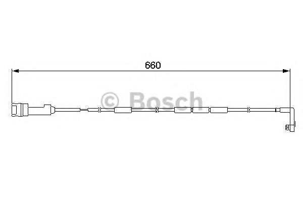 1987474921 Bosch sensor dianteiro de desgaste das sapatas do freio