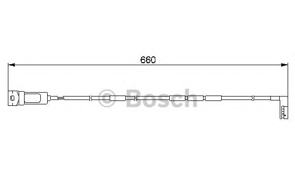 1987474909 Bosch sensor dianteiro de desgaste das sapatas do freio