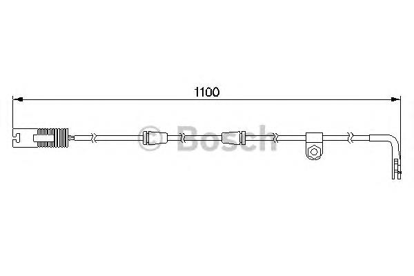 1987474942 Bosch sensor traseiro de desgaste das sapatas do freio