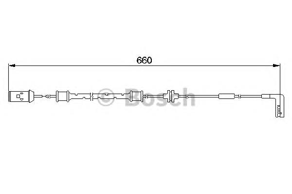 1 987 474 936 Bosch sensor dianteiro de desgaste das sapatas do freio