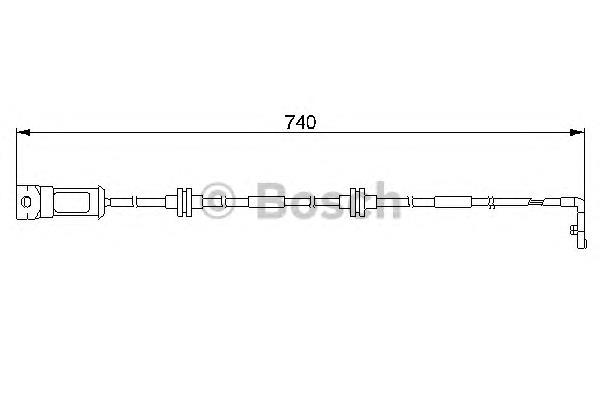 1987474933 Bosch sensor dianteiro de desgaste das sapatas do freio