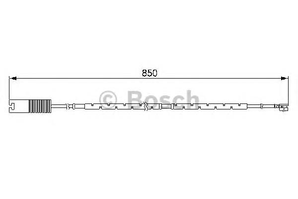 1987474998 Bosch sensor traseiro de desgaste das sapatas do freio