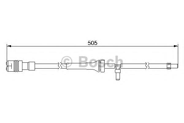 1987474997 Bosch sensor dianteiro de desgaste das sapatas do freio