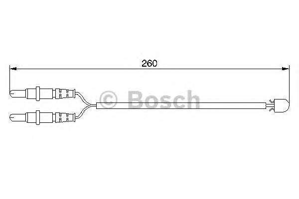 1987474975 Bosch sensor dianteiro de desgaste das sapatas do freio