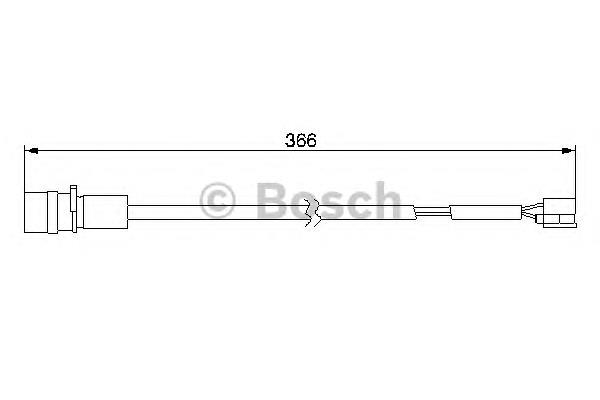 1987474986 Bosch sensor traseiro de desgaste das sapatas do freio