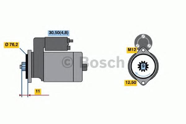 0001123024 Bosch motor de arranco