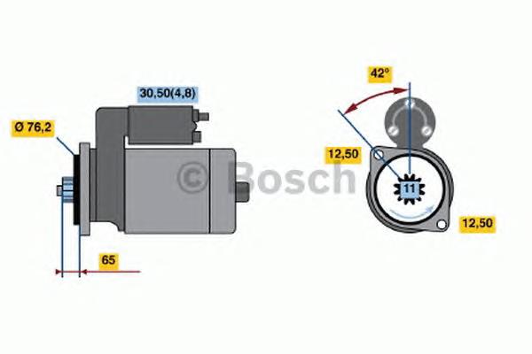 0001123038 Bosch motor de arranco