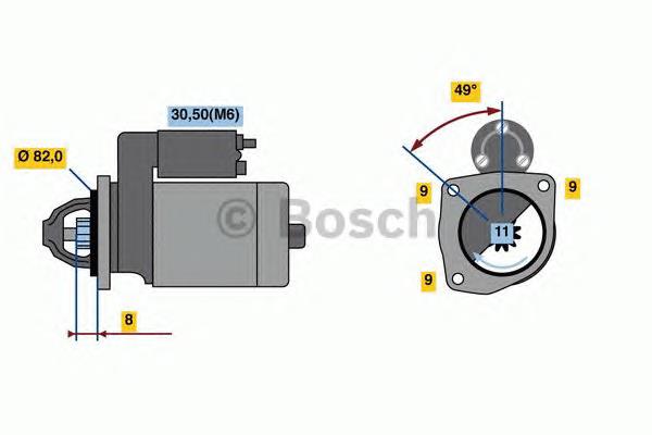 1202216 Opel motor de arranco