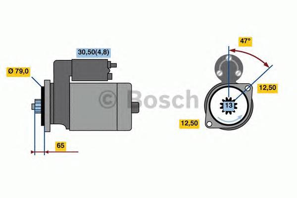 0001142005 Bosch motor de arranco