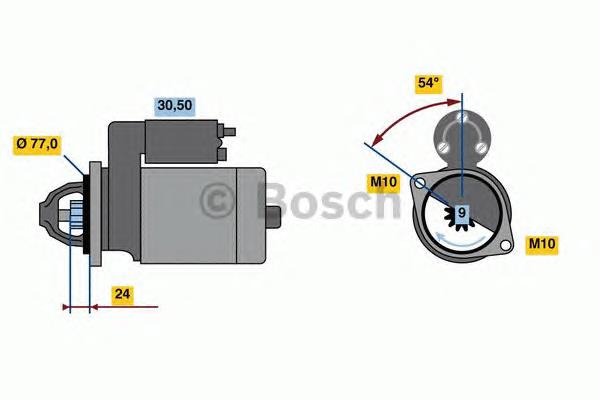 0986025140 Bosch motor de arranco