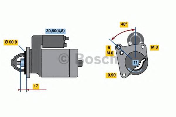 0.001.138.003 Bosch motor de arranco