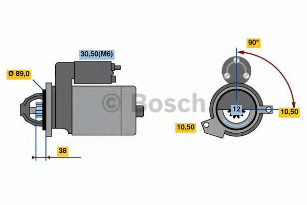 0001139023 Bosch motor de arranco