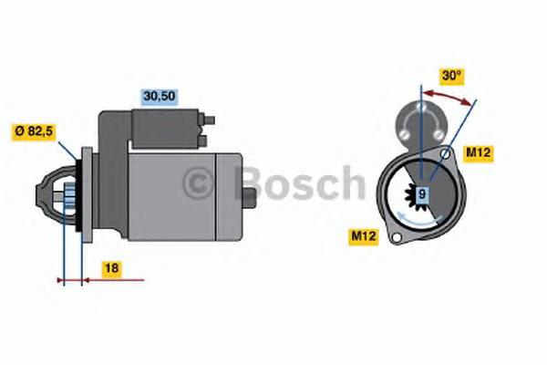 0001110138 Bosch motor de arranco
