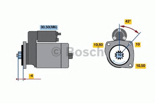 Motor de arranco LR007022 Land Rover