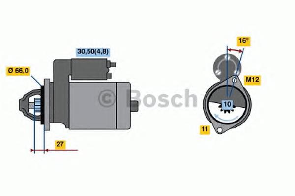 0001115056 Bosch motor de arranco