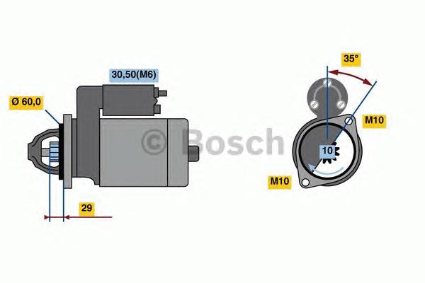 0001115051 Bosch motor de arranco