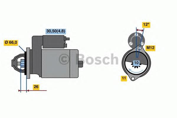 0001115084 Bosch motor de arranco