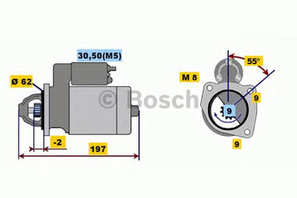 0001116003 Bosch стартер