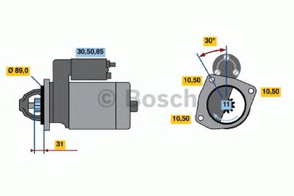 Motor de arranco para MAN TGL 