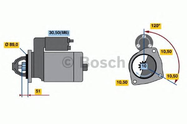 0.001.231.039 Bosch стартер