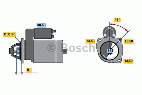 0001231036 Bosch стартер