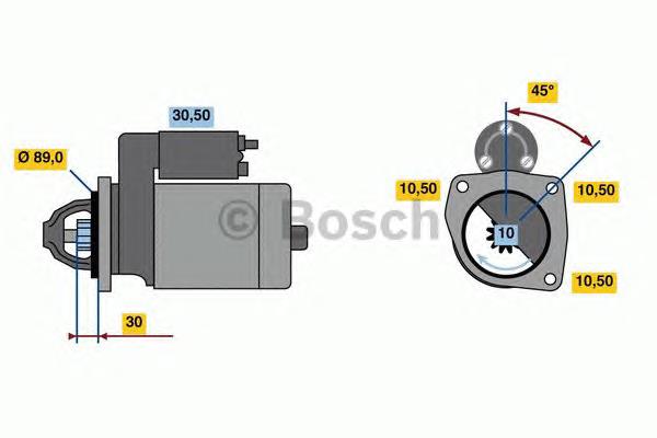 0001262022 Bosch motor de arranco