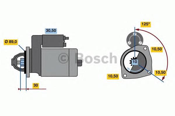 0.001.263.002 Bosch motor de arranco