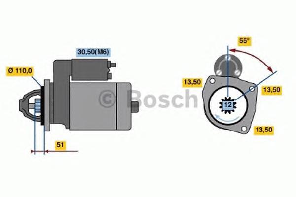 0.001.241.019 Bosch motor de arranco