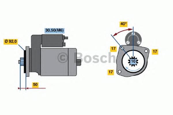 Motor de arranco AZF4554 Mahle Original