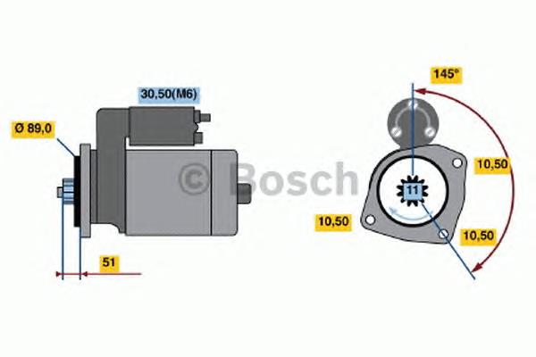 0001241008 Bosch стартер