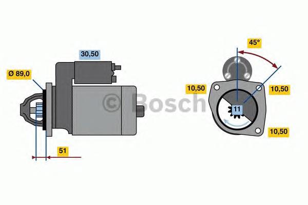 Motor de arranco 8EA015642661 HELLA